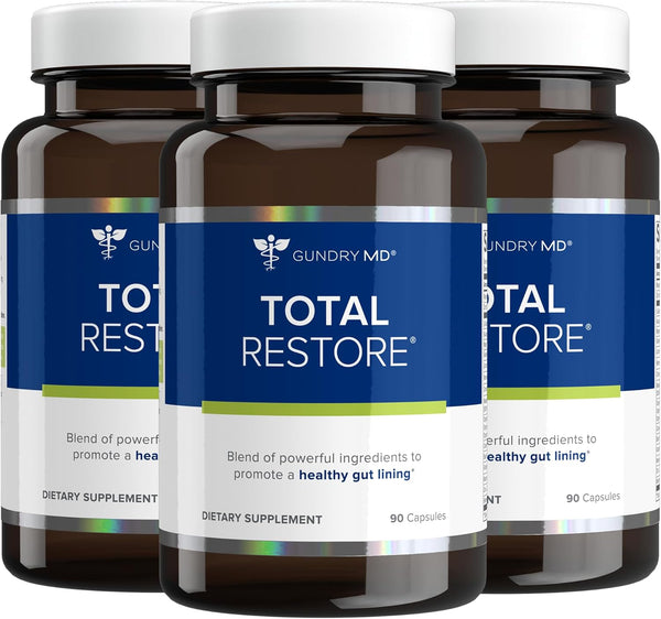 Gundry MD Total Restore Gut Lining Support, Digestive Supplement for Gastrointestinal Wellness, Gut Health Supplement, Gut Health for Women and Men, 90 Capsules (1)