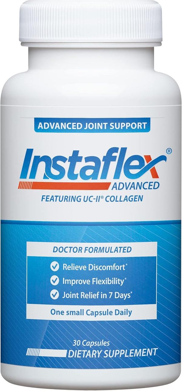Instaflex Advanced Joint Support Supplement - Turmeric,  Resveratrol, Boswellia Serrata Extract, BioPerine, UC-II Collagen- 30 Count